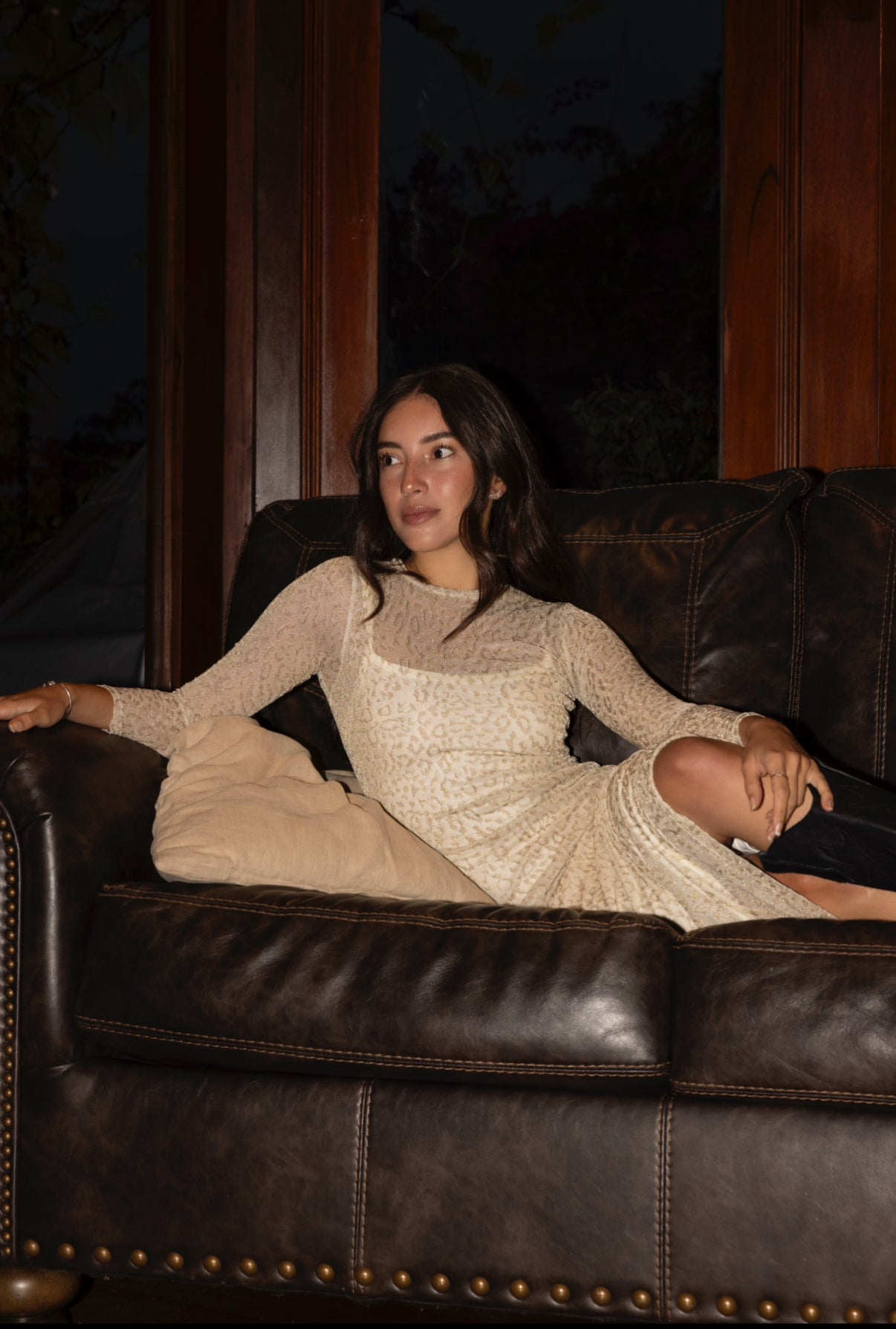 Vestido brillo Animal Print