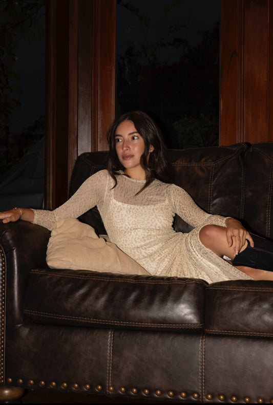 Vestido brillo Animal Print