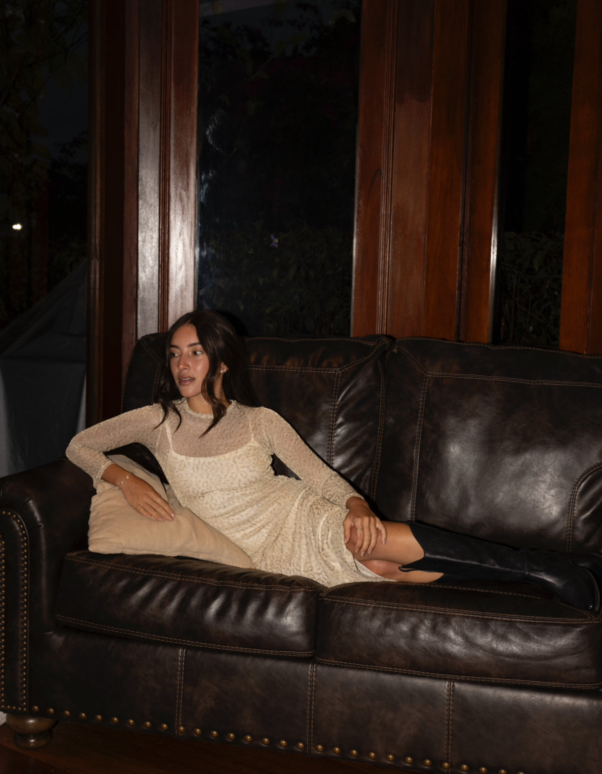 Vestido brillo Animal Print