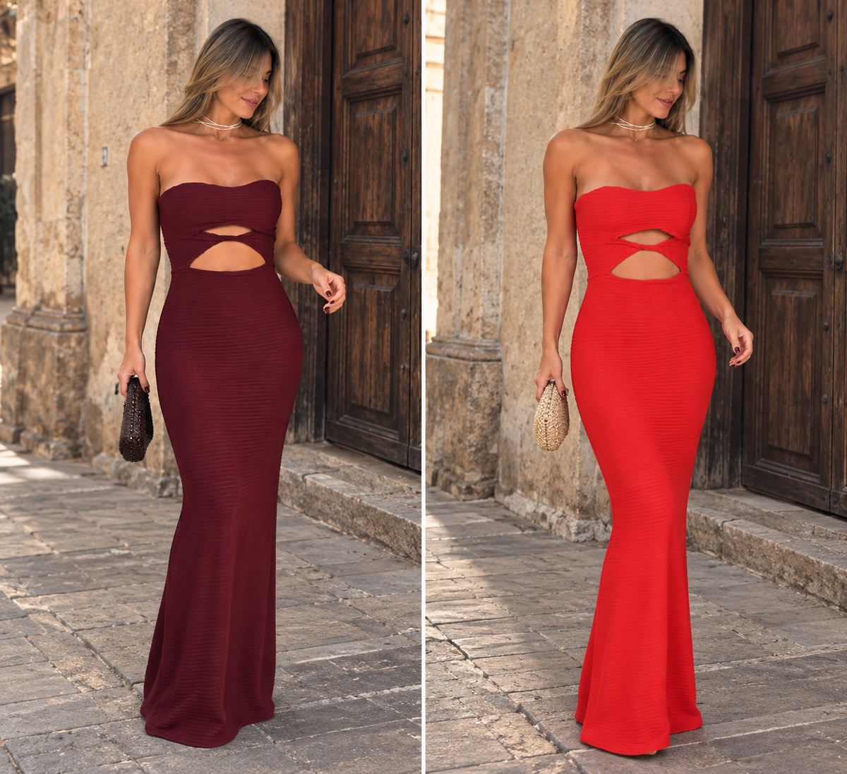 Vestido Shell Vinotinto